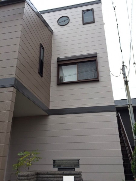 ブラウンでまとめた多色塗りの外壁　加古川市A様邸（屋根・外壁塗装）
