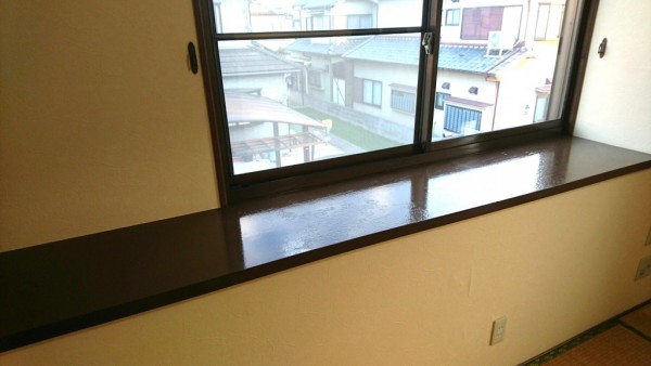 出窓のカウンターを塗装してツヤツヤに　加古川市O様邸（水廻り・内装リフォーム）