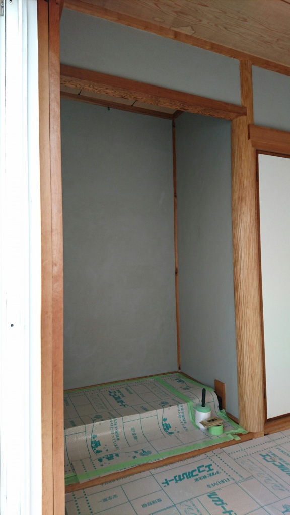 聚楽壁を吸湿性のある珪藻土に塗り替えてカビ対策 高砂市m様邸 和室リフォーム