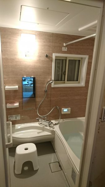ノーリツのシステムバス「ユパティオヒロイ」、少しでも広いお風呂に　高砂市Ｙ様邸（浴室・洗面所リフォーム）