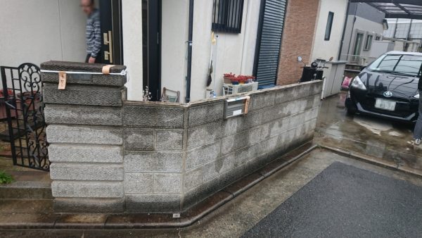 ブロック塀の撤去　加古川市Ｎ様邸（外構リフォーム）