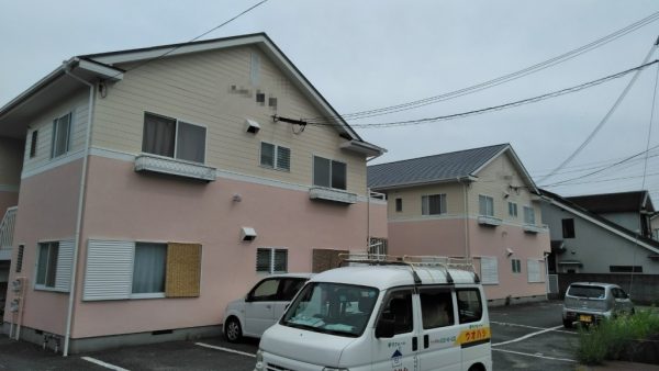 姫路市賃貸アパート2棟の屋根・外壁塗装（築29年・木造2階建て）　神戸市R様