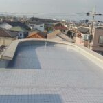 会社ビルの屋上防水工事（通気緩衝工法によるウレタン防水）　加古川市D社様