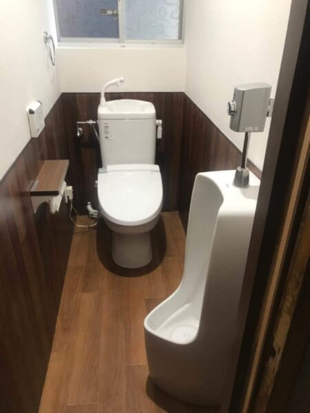 和式トイレを洋式の簡易水洗トイレに取り替え　高砂市M様邸（築51年）